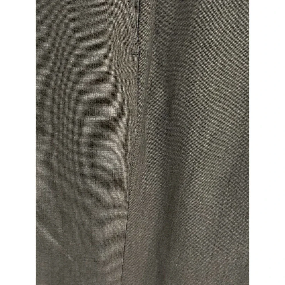 NEW Alta Moda Men's Wearhouse Flat Front Pant UNHEMMED 36 $99‎ Gray Open Bottom